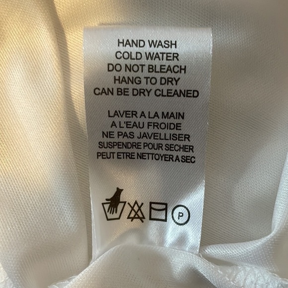 CARRE Noir Sleeveless Abstract Botanical Midi Dress Draped Neckline Size 14 - Picture 10 of 10